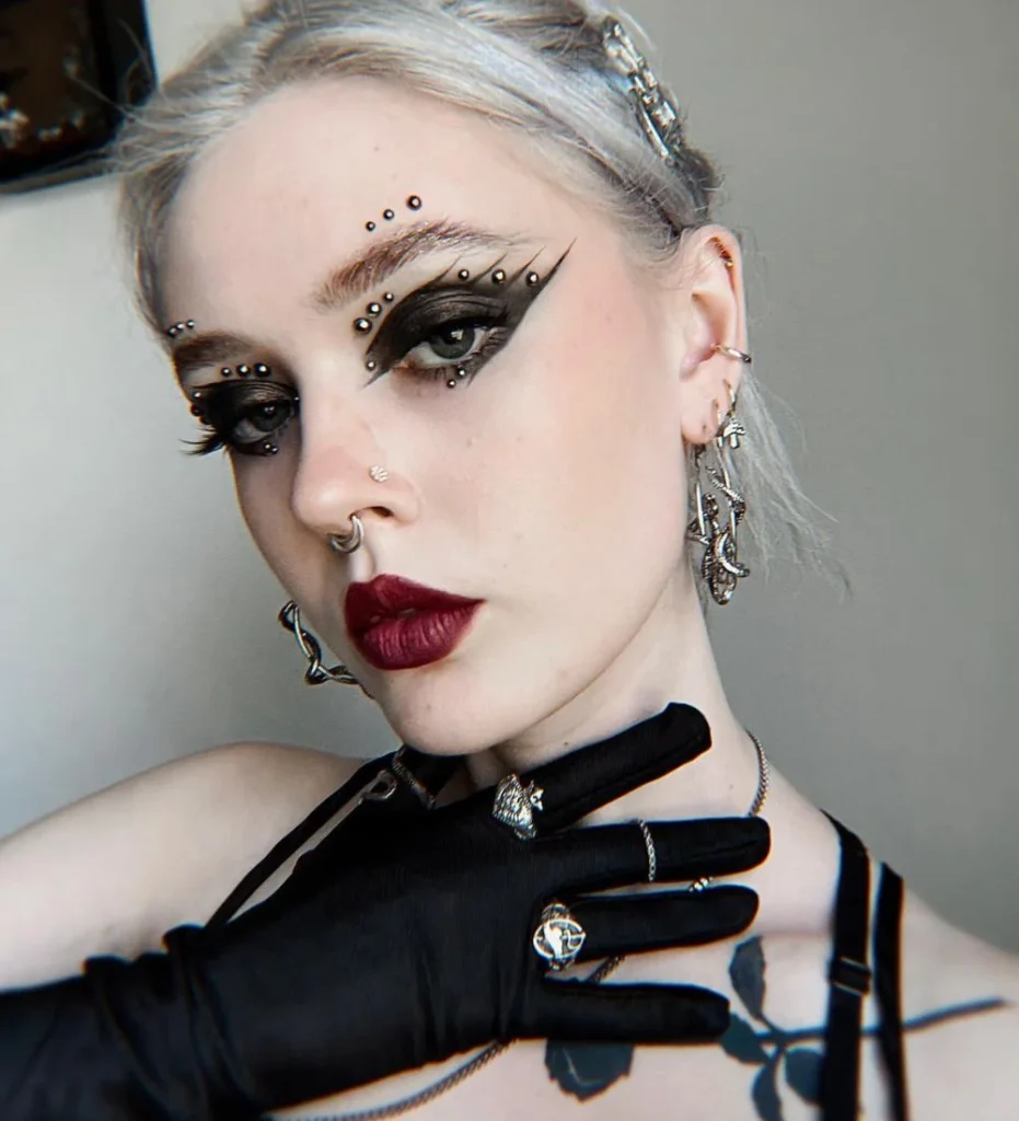 Pale Complexion Gothic makeup