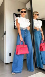 The Ultimate Jean Trends For 2024 Glowravishing   WIDE LEG JEANS  174x300 